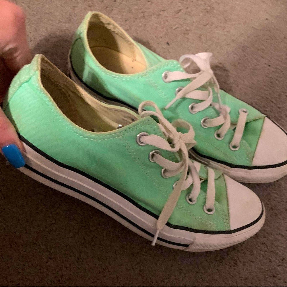 teal converse shoes